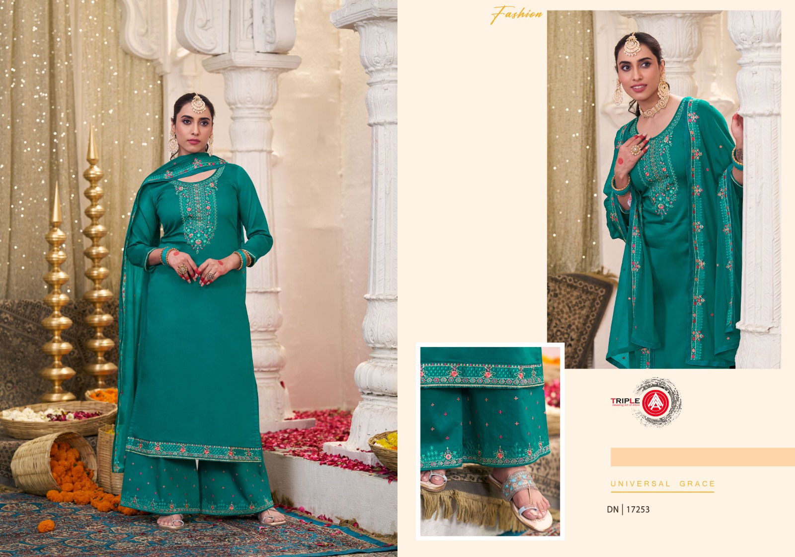 Laadu By Triple Aaa Jam Cotton Designer Salwar Kameez Wholesale In India